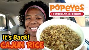 popeyes cajun rice review is it y