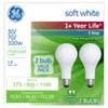 General Electric 2pk 30 70 100w 3 Way Long Life Incandescent Light Bulb White Target