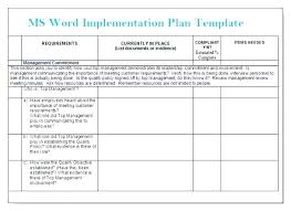 Project Implementation Plan Example Uk Sample Template Word Doc