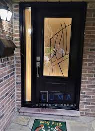 Black Steel Front Door With Glass