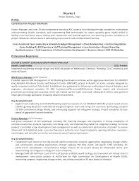 Construction project manager resume (job description, skills, and tips). Construction Project Manager Resume Sample Templates At Allbusinesstemplates Com