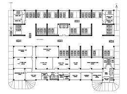 72x52m hotel basement floor plan is