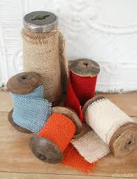 how to make burlap ribbon the and
