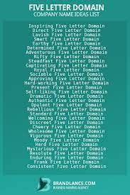 877 five letter domain name ideas list