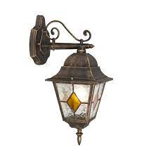 vintage outdoor wall lantern bronze