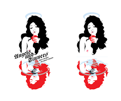 Click on file sinners logo vectorial.eps to start downloading. Clothing Logo Design For Angels And Sinners Retro Designs For Todays Women Logo With And Without Text And An Example With Just Angels And Sinners Again With And Without By Simon Hon