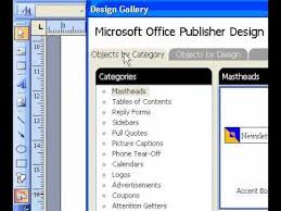 Microsoft Office Publisher 2003 Create A Logo By Using The Design Gallery