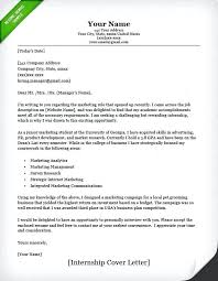 Internship Cover Letter Example Template For In Malaysia
