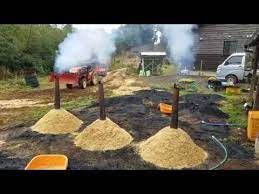 Biochar is one of organic materials made by agriculture wastes. Making Biochar From Rice Husks The Traditional Japanese Way Youtube