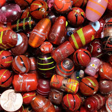 Red Lampwork Glass Beads 4oz 20