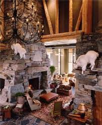 Standout Stacked Stone Fireplace Designs