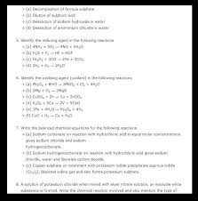 Chemical Reactions And Formula For