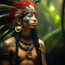 premium ai image apache indian shaman