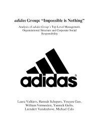 Adidas Group Management Organizational Structure And Csr