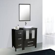 36 inch bathroom vanity in white. Black Bathroom Vanity 36 Inch Set White Ceramic Sink Faucet Small Side Table Ebay