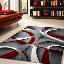 katelynn area rug f 7500 black red 3 x