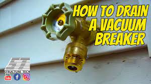 how to drain a vacuum breaker you