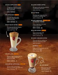 ccd menu foods and beverages café