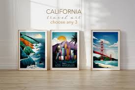 California Wall Art Travel Posters