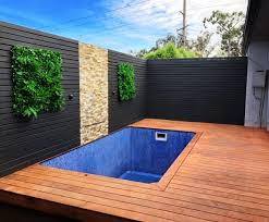 This little pool, from house & home, fits neatly into a small townhouse backyard. Plunge Pools In Melbourne Swim Spa Plunge Pool Melbourne