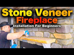 Install Stone Veneer On A Fireplace