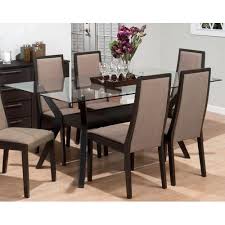 6 seater modern glass dining table