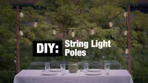 Diy String Light Poles Youtube