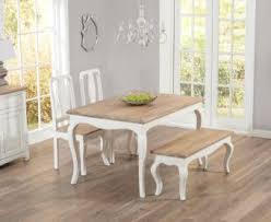 Shabby chic 3 leave extendable solid wood dining table with 6 ivory chairs. Shabby Chic Dining Table Sets Great Furniture Trading Company