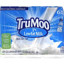 trumoo milk lowfat 1 milkfat dairy