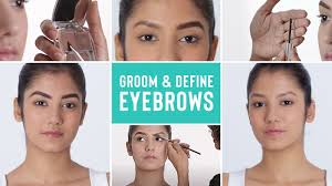 define brows using eyebrow wax powder