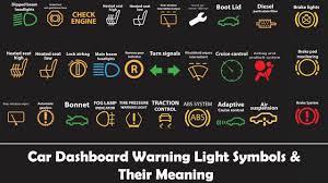 signs on car dashboard and their