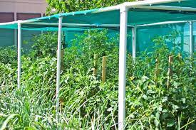 shadecloth frame vegetable gardening