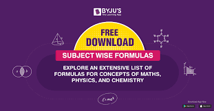 Physics Formulas List Basic Formulas