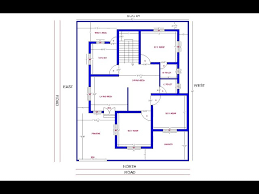 40x50 North Facing House Plan 3bhk