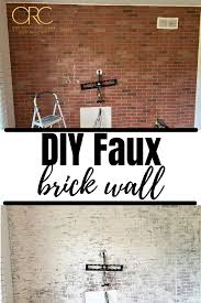 DIY Faux Brick Wall from Wall Paneling: Fall One Room Challenge
