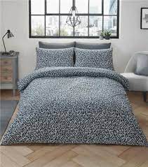 Grey Leopard Print Duvet Sets Quilt