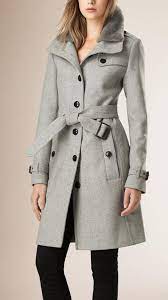 Burberry Brit Wool Blend Trench Coat