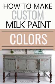 Mixing Milk Paint Colors Together