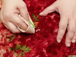 get glue out of carpet