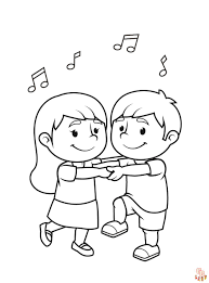 dance coloring pages free printable