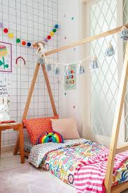 kids room with rainbow color