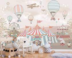 Hot Air Balloon Kids Wallpaper Nursery