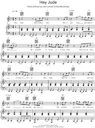 Please check if transposition is possible before your complete your purchase. The Beatles Hey Jude Sheet Music In F Major Transposable Download Print Sku Mn0053749