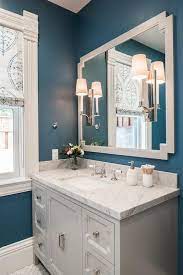 Light Gray And Blue Bathroom Color