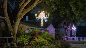 why outdoor chandeliers light up trees