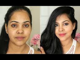 easy makeup look for indian brown skin