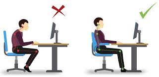 best posture for sitting at a desk