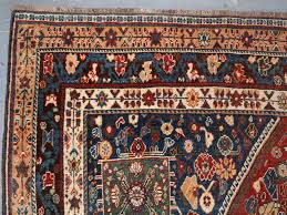 antique qashqai kashkuli rug with all