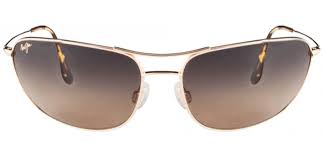 Maui Jim Hideaways Hs248 16 Gold Hcl Bronze Aviator Shape Sunglasses