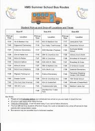 Highland Summer School Bus Routes Transportation